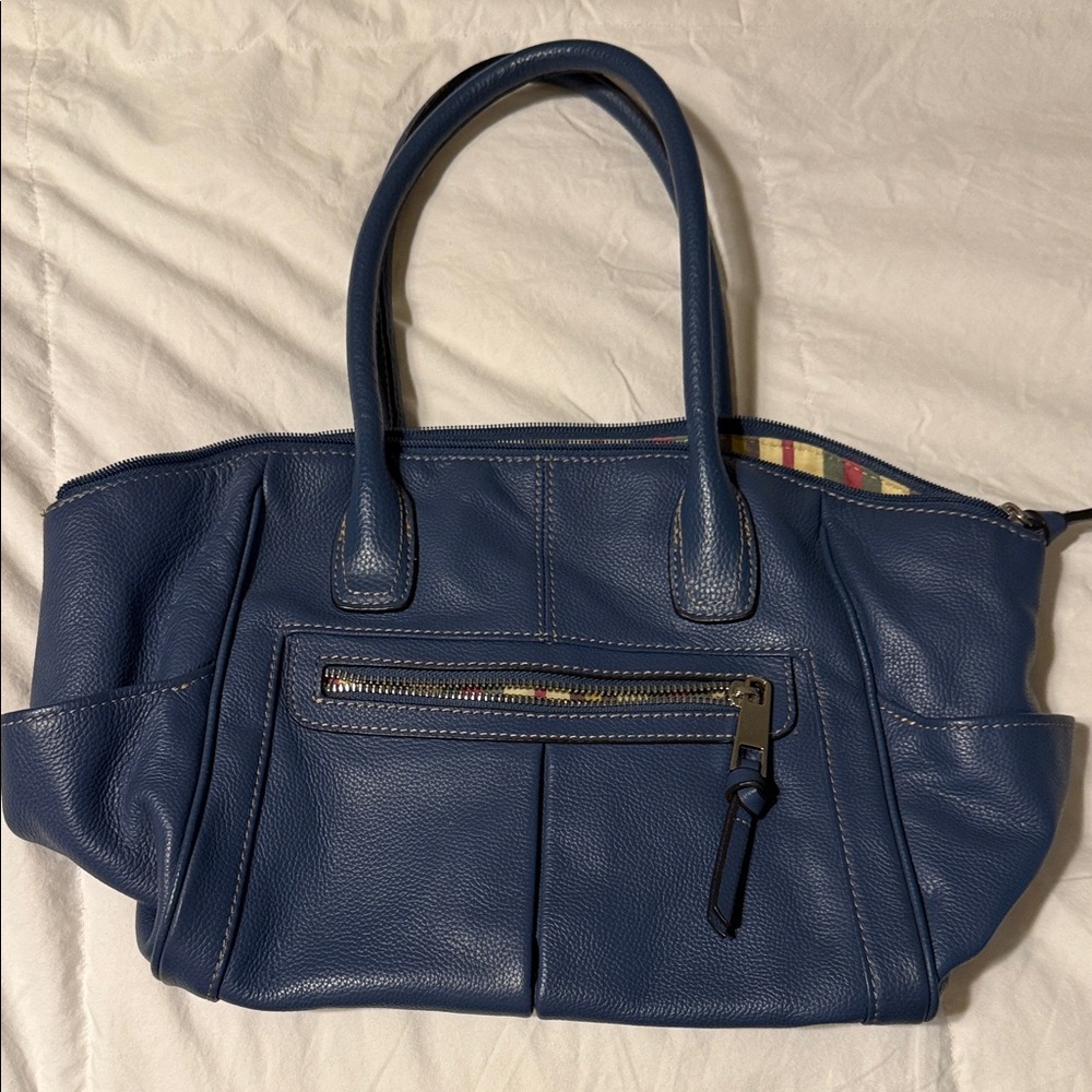 Elegant Blue Shoulder Bag